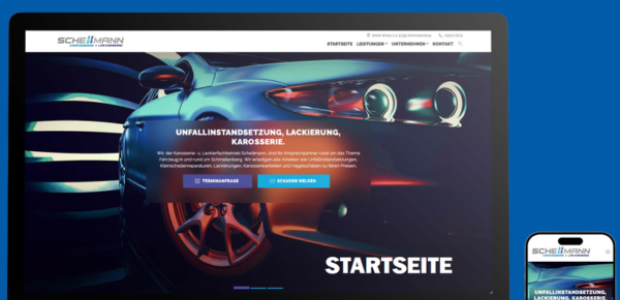 Neue Repanet Website als Mockup